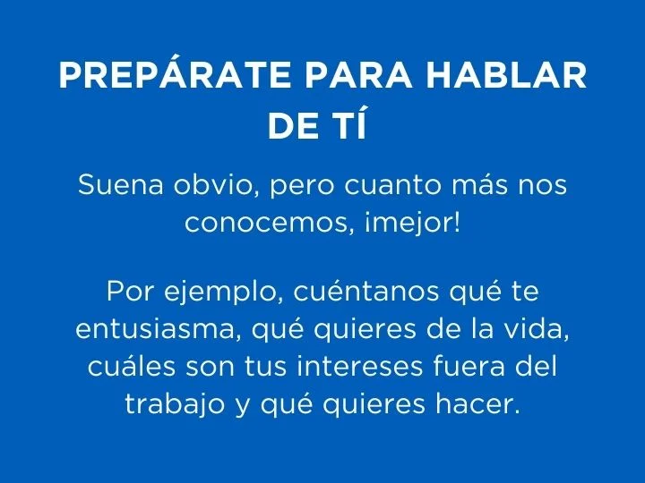Háblanos de ti