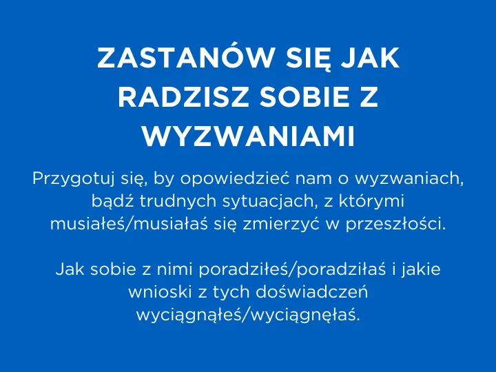 Jak radzisz sobie pod presją?